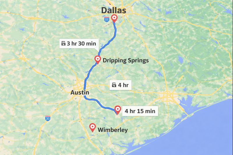How Far Is the Texas Hill Country From Dallas