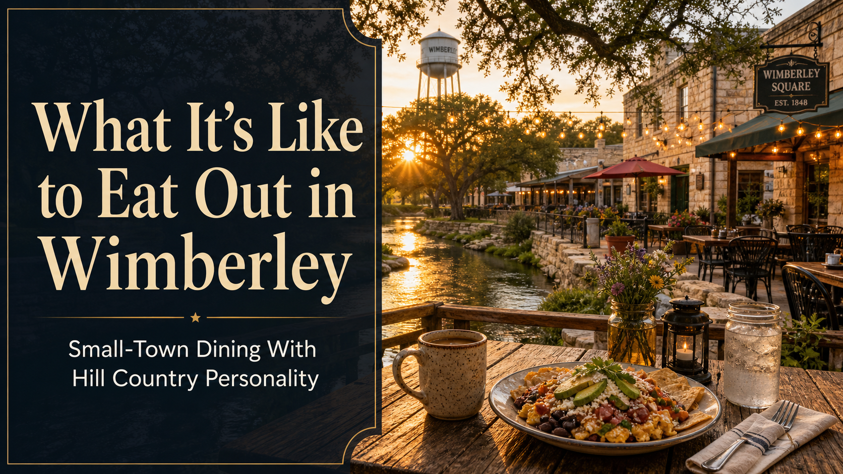 Eating Out in Wimberley Feels Local by Design