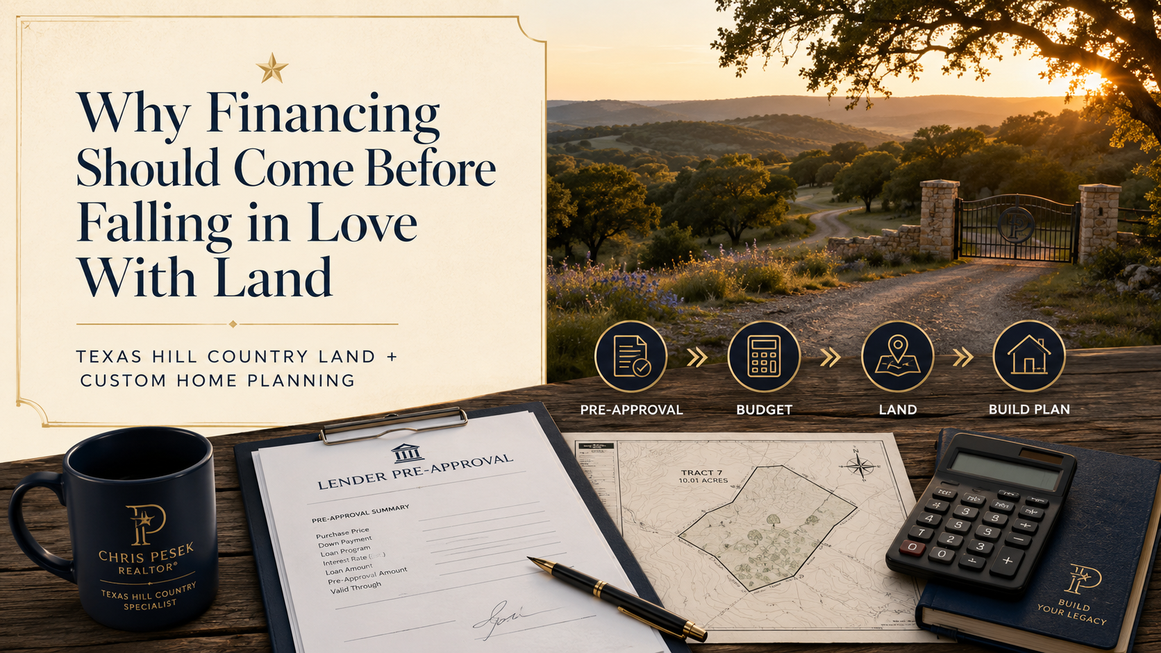 Why Financing Should Come Before Falling in Love With Land