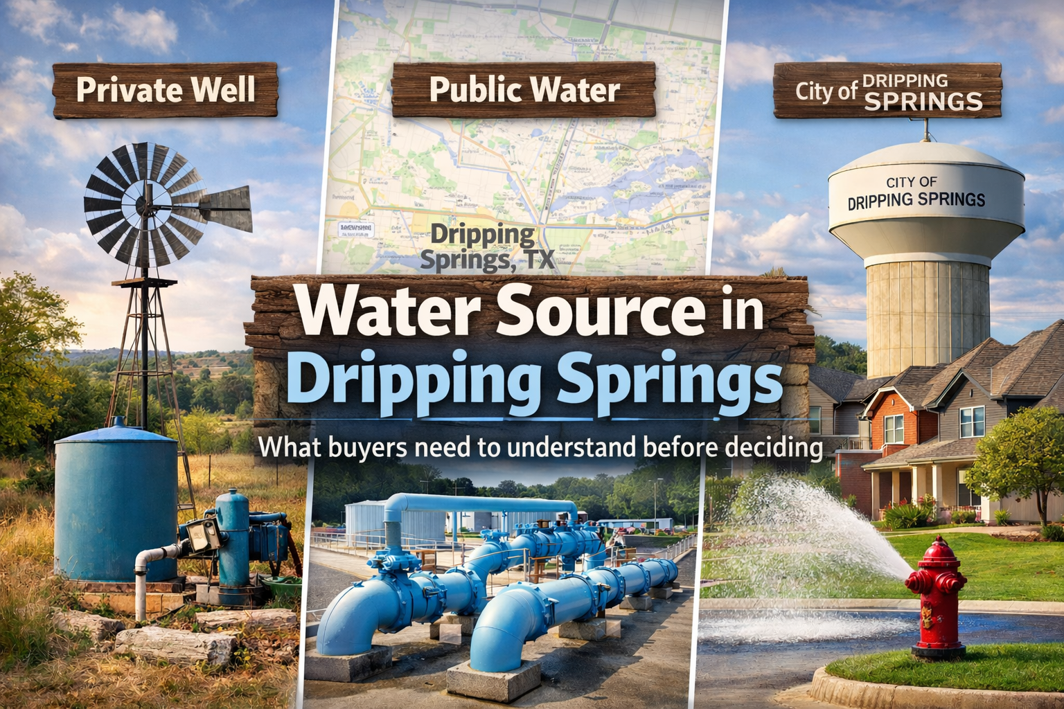 Water source in Dripping Springs: what buyers need to understand before deciding
