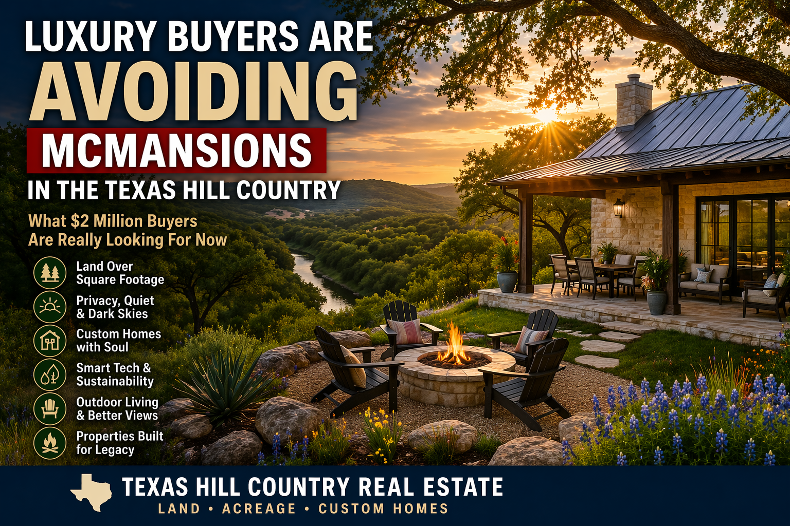 Why $2 Million Buyers in the Texas Hill Country Are Choosing Land Over McMansions