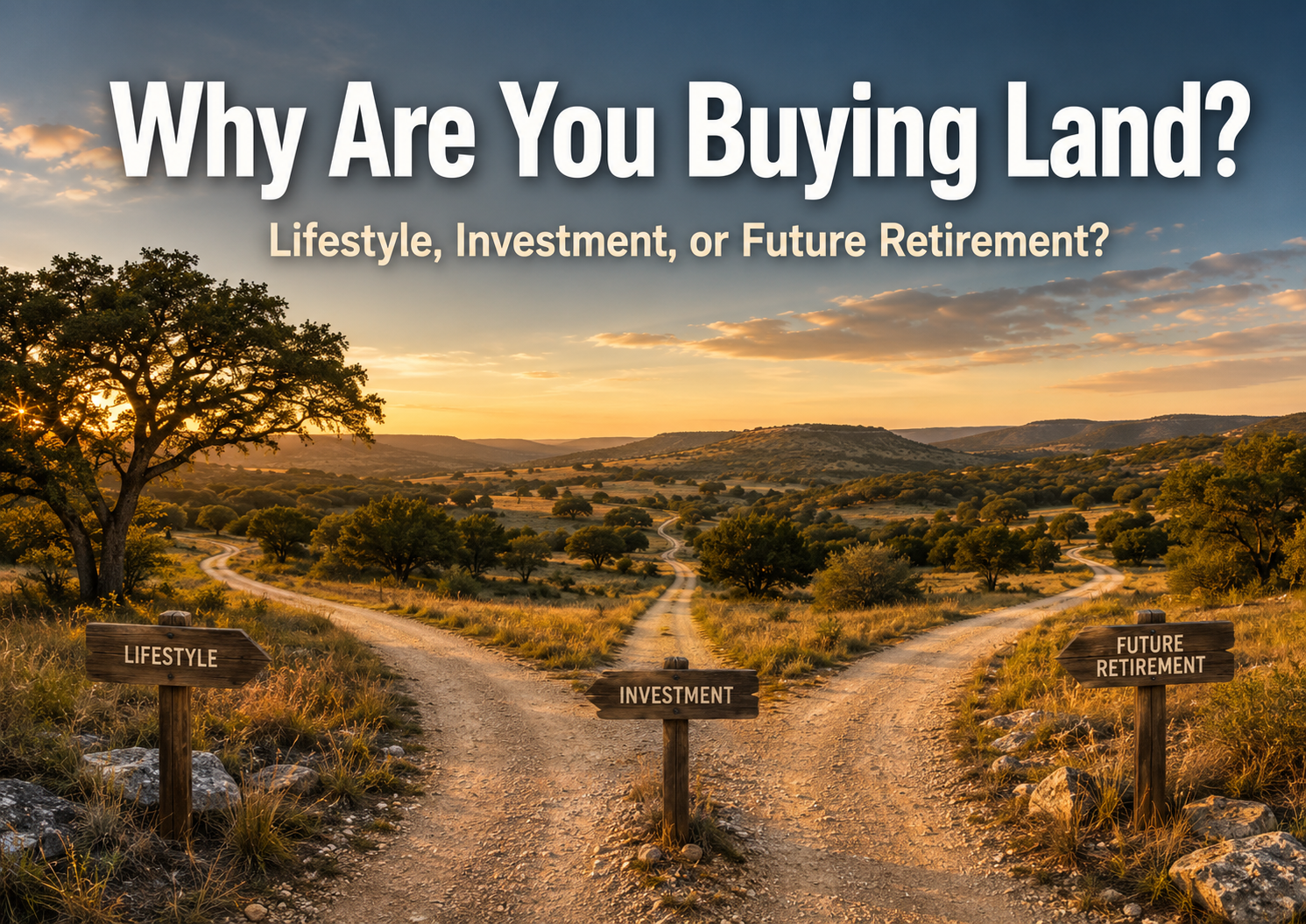 Before You Buy Land, Decide Why You’re Buying It