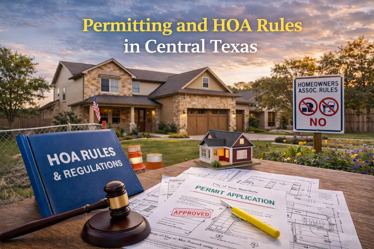 Permitting and HOA Rules in Central Texas: What Buyers Need to Understand Before Deciding