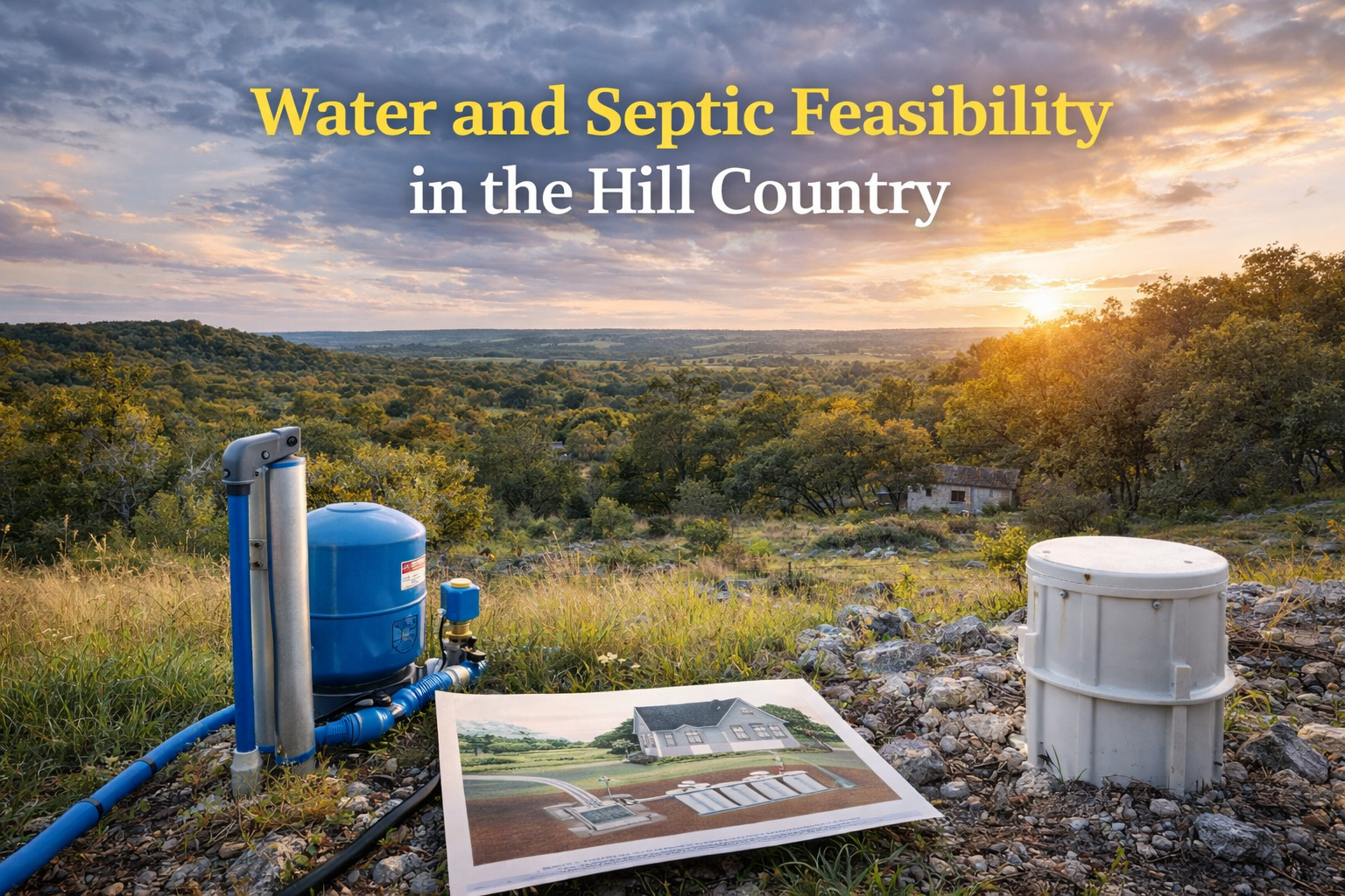 Water and Septic Feasibility in the Hill Country: What Buyers Need to Understand Before Deciding