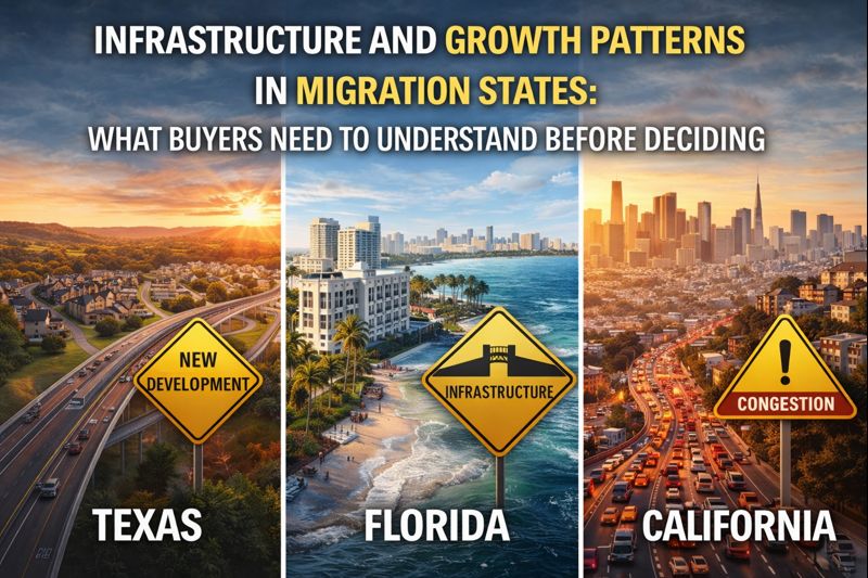 Infrastructure and Growth Patterns in Migration States: What Buyers Need to Understand Before D