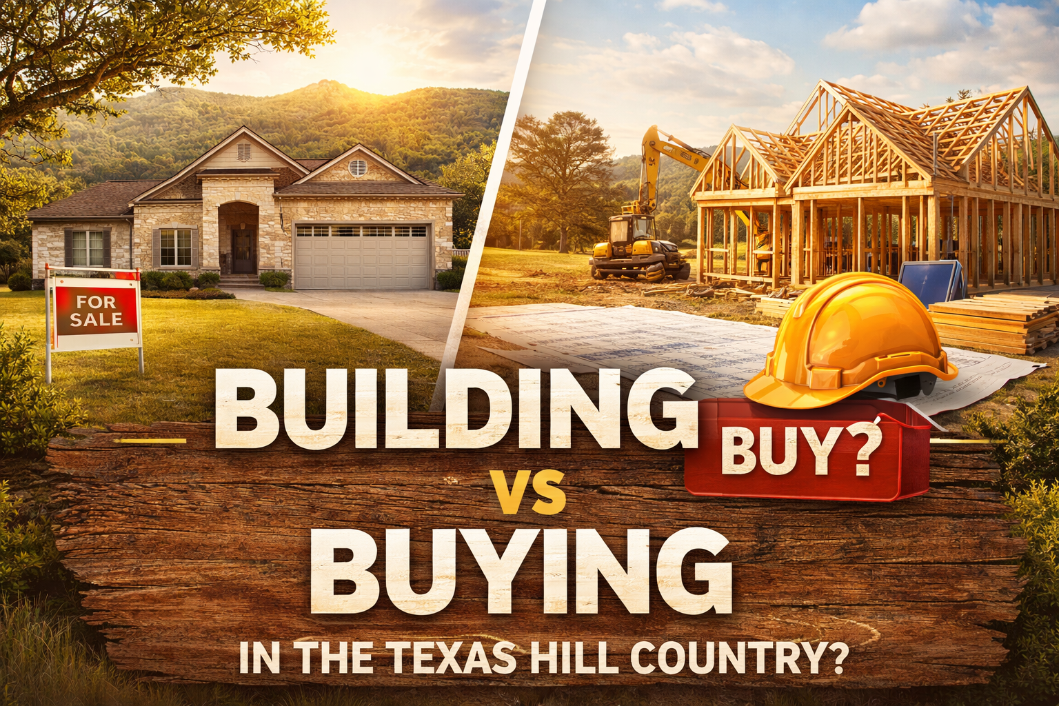 Building vs Buying in the Texas Hill Country