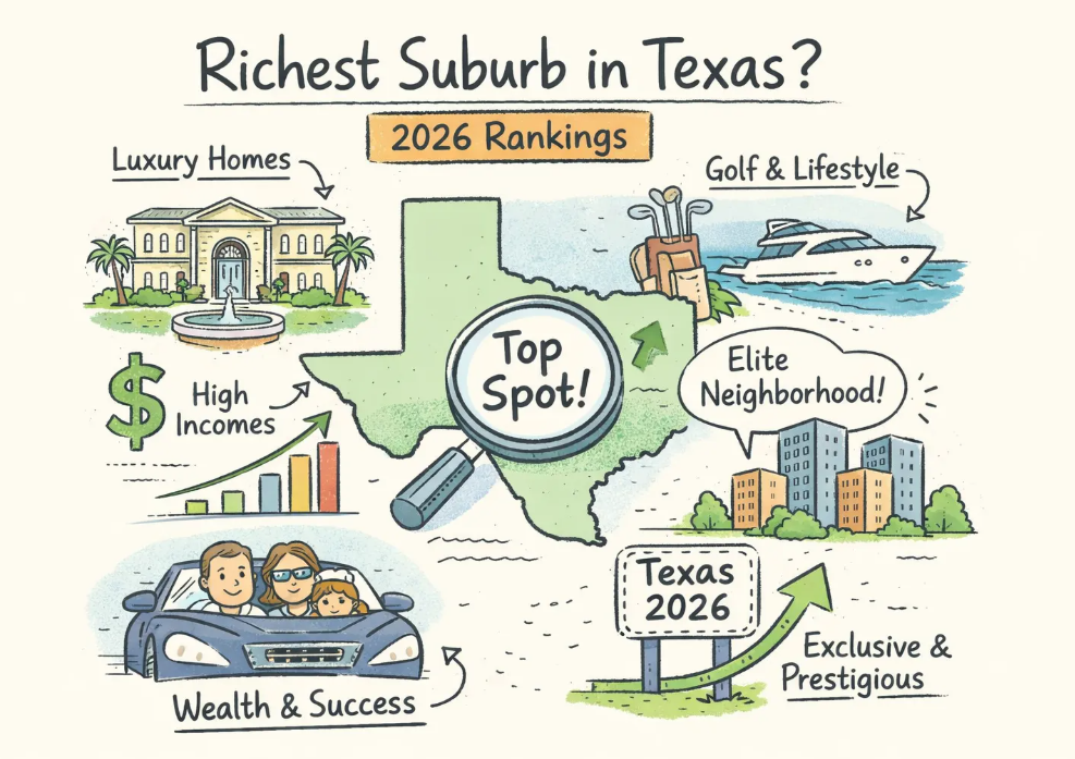 What Is the Wealthiest Suburb in Texas? 2026 Rankings