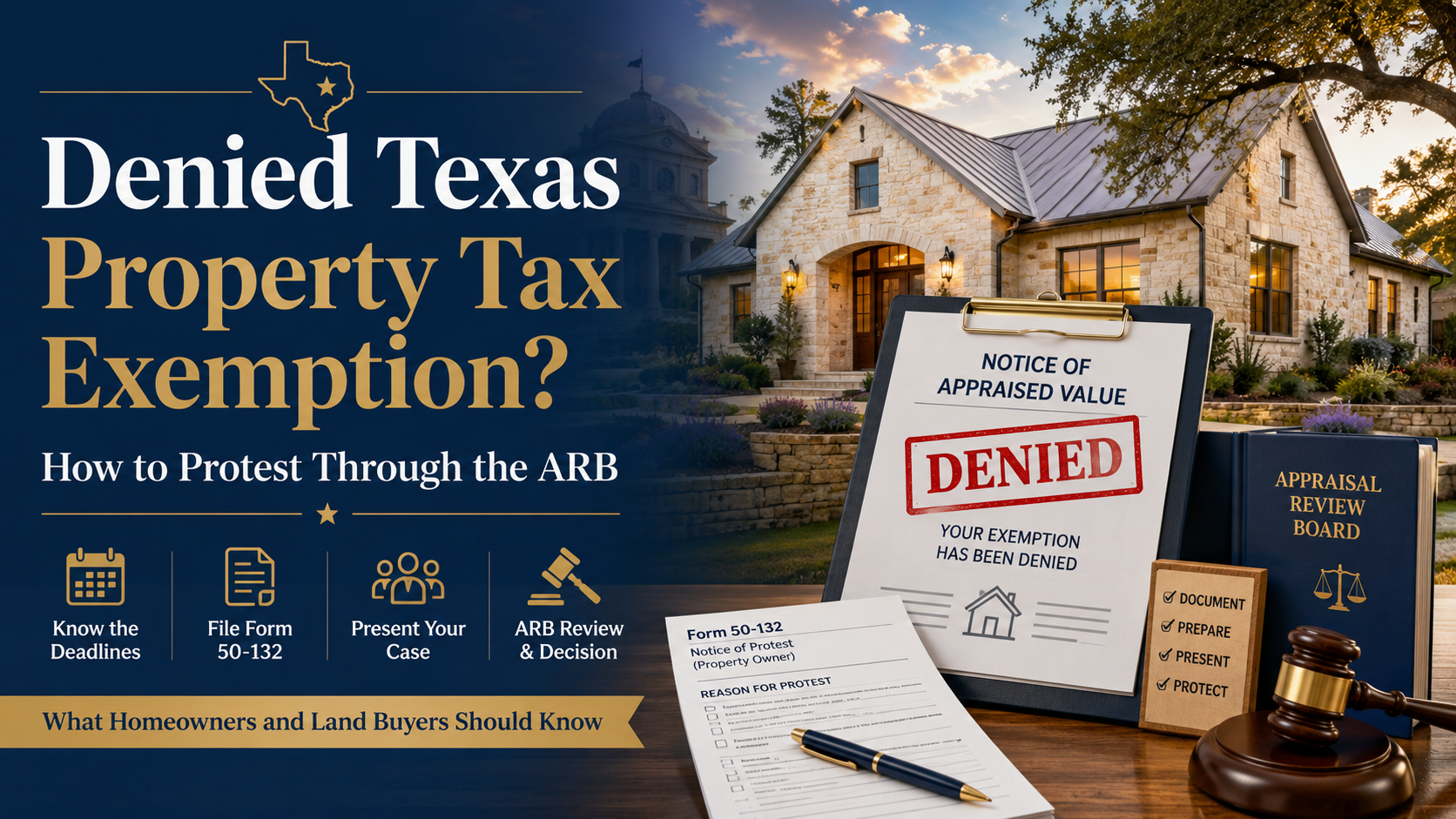 How Do You Protest a Denied Texas Property Tax Exemption?