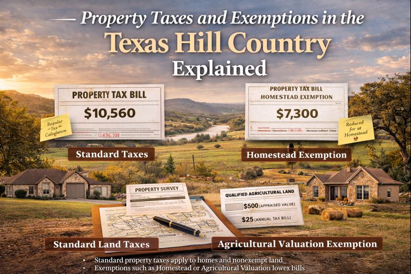 Property Taxes and Exemptions in the Texas Hill Country Explained