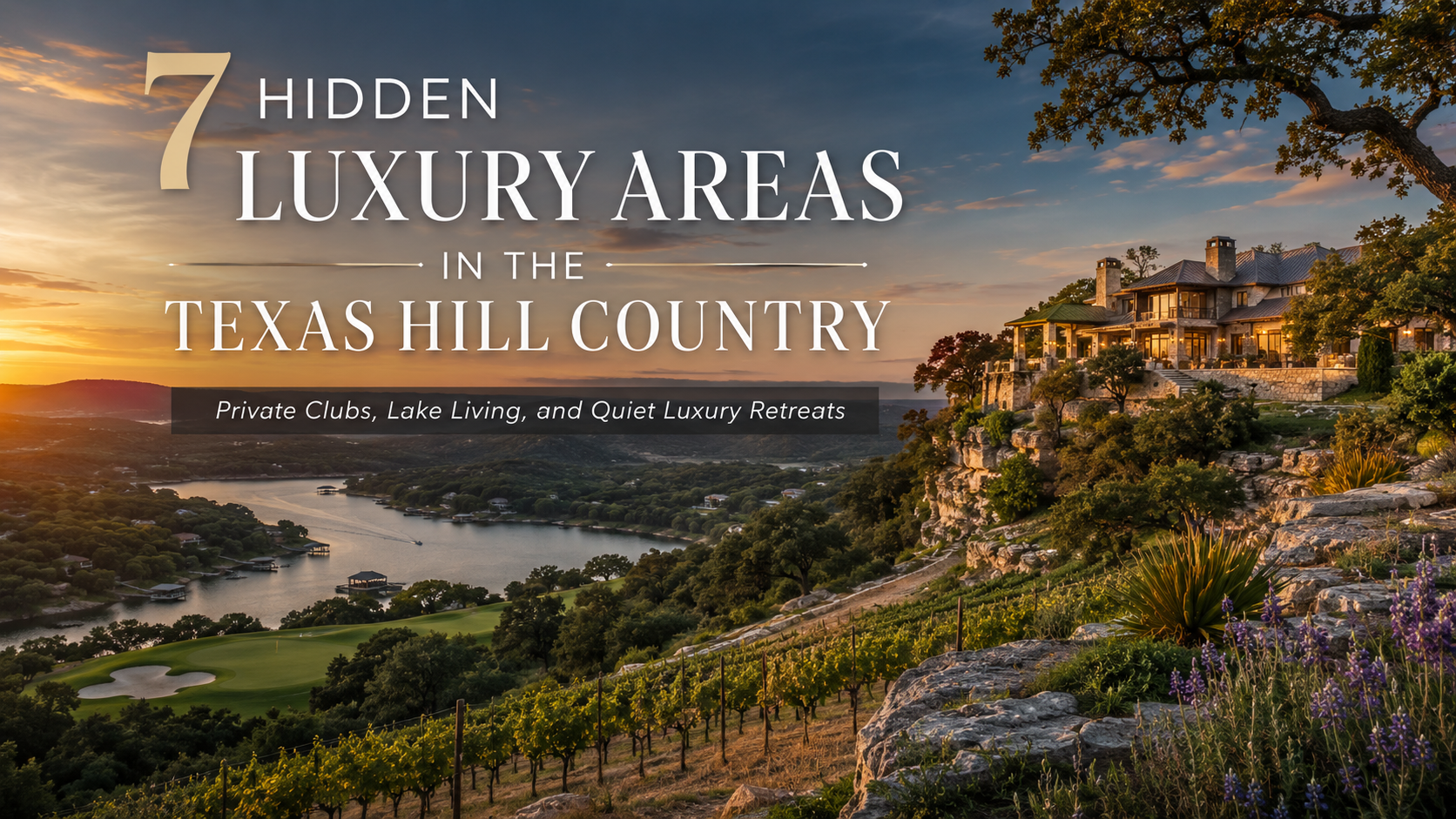 7 Hidden Luxury Areas in the Texas Hill Country